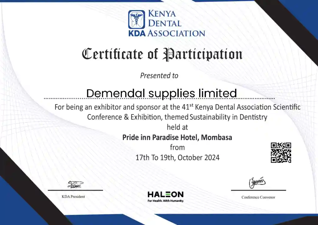 KDA Certificate